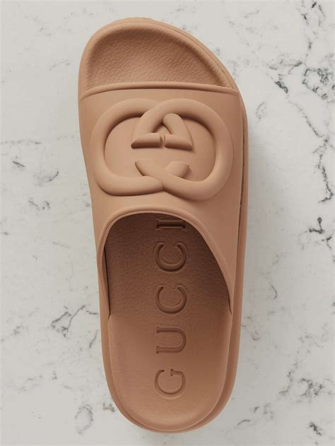 gucci rubber slide sandal dupe|Gucci women's rubber slide sandal.